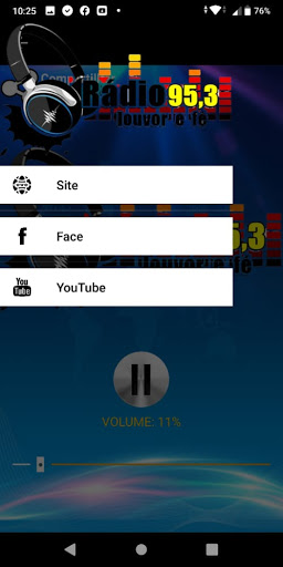 Android application Rádio 95,3 Louvor e Fé screenshort