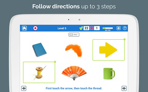 Screenshot of Advanced Comprehension Therapy