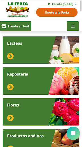 Android application Consume lo que Cajamarca produ screenshort