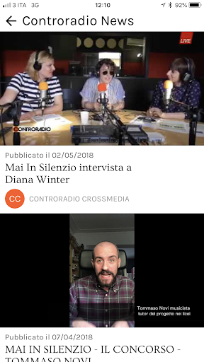 Controradio News Screen 2