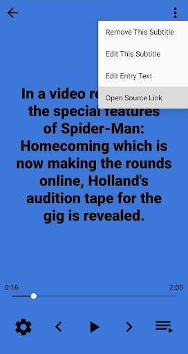 EZ Reader: Text-to-Subtitles Screen 3
