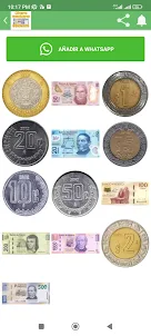 Stickers de dinero mexicano