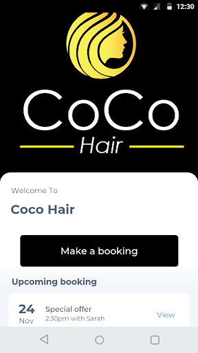 Android application Coco Hair screenshort