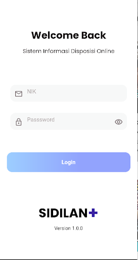 Android application SIDILAN - Disposisi Online screenshort