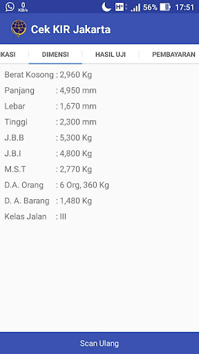 Cek KIR Jakarta Screen 3