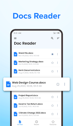 Android application Doc Reader - Word Docx Viewer screenshort