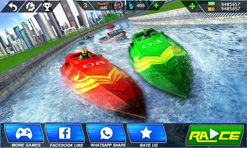 Speed Boat Crash Racing
