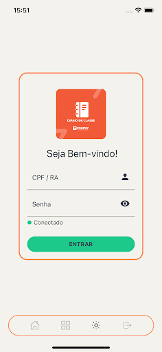 Android application Zouphy Diário de Classe screenshort
