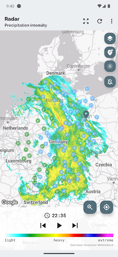 Rain radar & Weather radar Screen 2