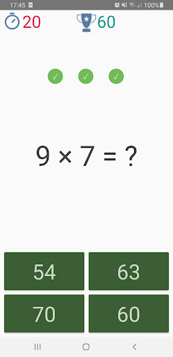 Math Games Screen 2