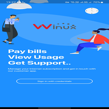 Winux customer Screen 2