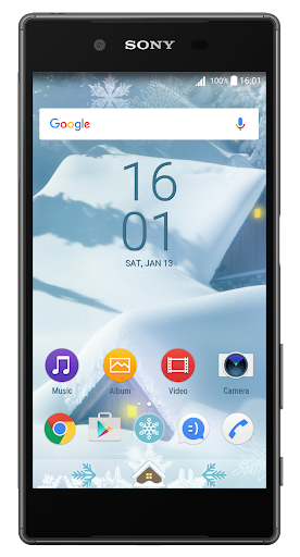 Android application Winter Time Xperia™ Theme screenshort
