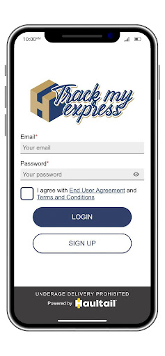 Track my express Screen 2