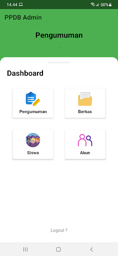 PPDB YPI Nurul Falah - Admin Screen 2