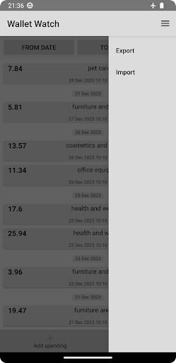 Wallet Watch Screen 3