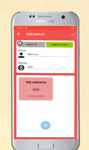 IOU-2 : Debt Tracker Screen 3