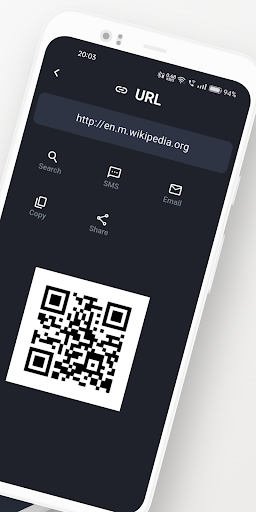 QR Code Scanner & Generator Screen 2