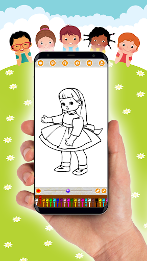 Easy Doll Coloring Book 2019 - FREE