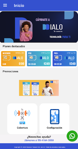 Android application Dialo screenshort