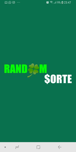 Android application Loterias Random Sorte Lite screenshort