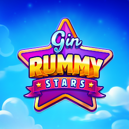 Ikoonprent Gin Rummy Stars - Card Game