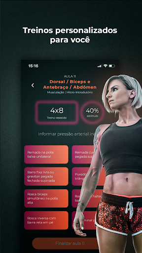 Android application Gymnamic screenshort