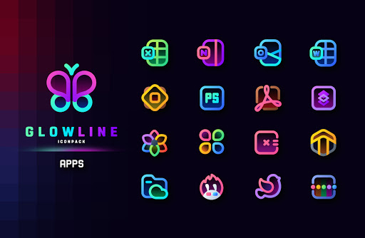 GlowLine Icon Pack - Personalization - apps