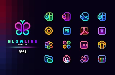 GlowLine Icon Pack APK (PAID) Download Latest 6