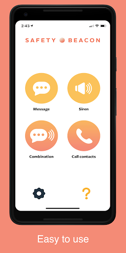 Android application Safety Beacon screenshort