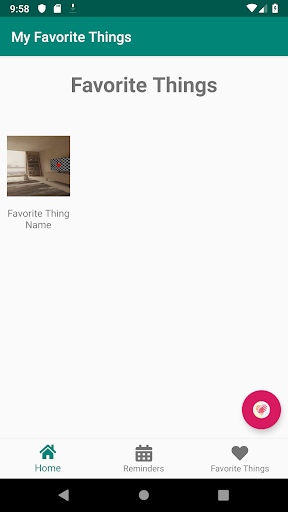 My Favorite Things Screen 3