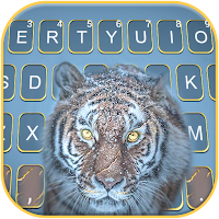 Fierce Snow Tiger Keyboard Bac