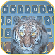 最新版、クールな Fierce Snow Tiger のテーマキーボード