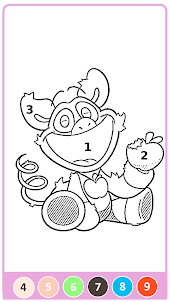 Smiling Critters Coloring Fun