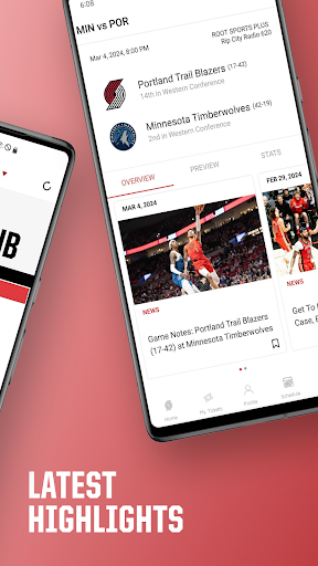 Screenshot of Portland Trail Blazers