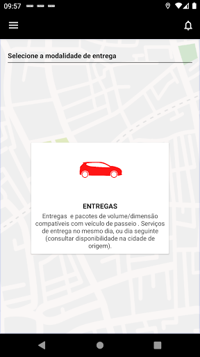 Android application 37 CITY PASSAGEIRO screenshort