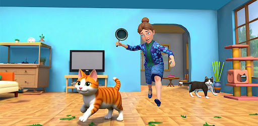 Mad Gran & Naughty Cat Prank