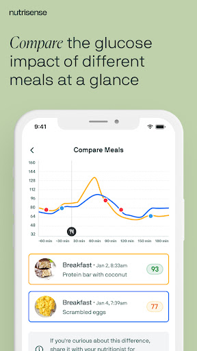 Screenshot of Nutrisense