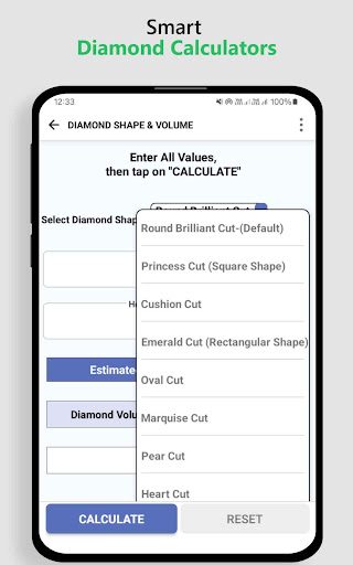Diamond Calculations Tool