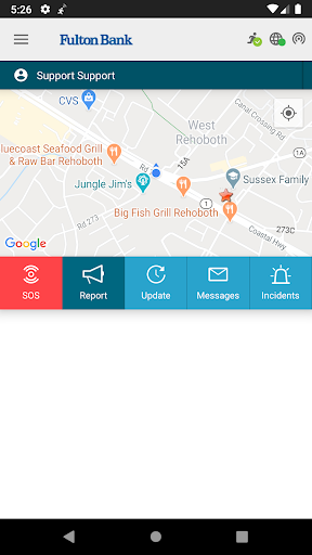 Android application SES SecureStat All-Clear screenshort