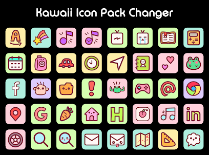Kawaii Icon Pack Changer