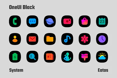 OneBlack - Icon Pack