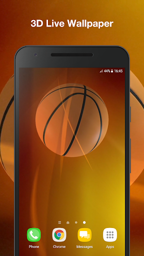 Android application Basketball Live Wallpaper Pro screenshort