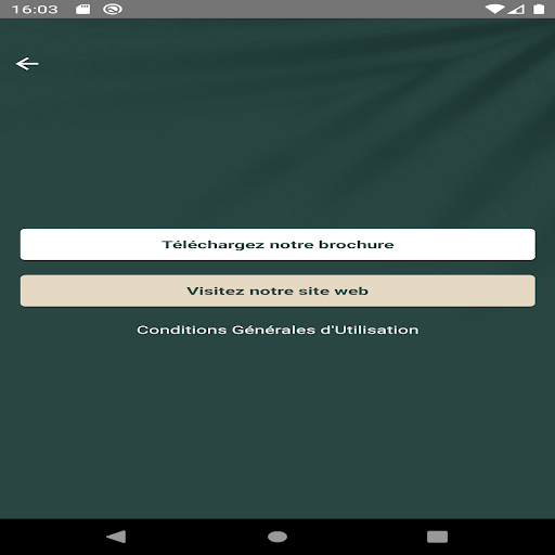 Android application Clé Blanche screenshort