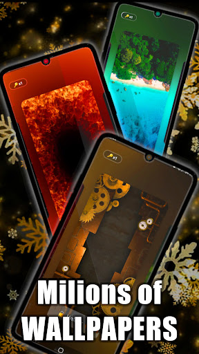 Glitter Snowflake Wallpaper Screen 2