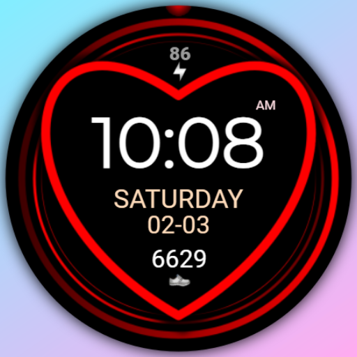 PW95 Valentines Day Love Heart logo