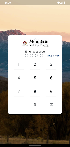 Android application mvbank screenshort