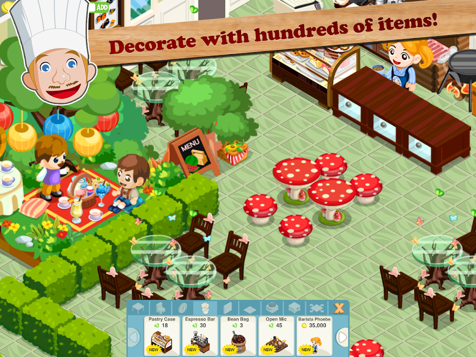 #4. Restaurant Story™ (Android) De: Storm8 Studios
