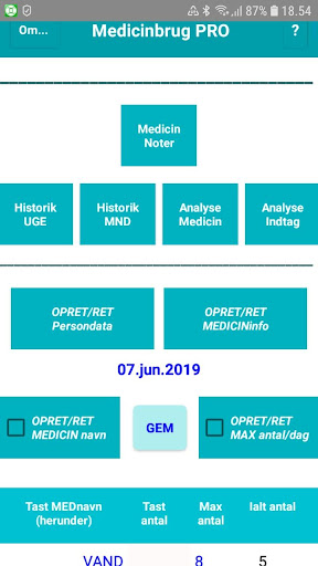 Android application MEDICINBRUG DK PRO screenshort