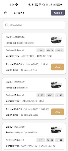 Signet Logistics Admin Screen 3
