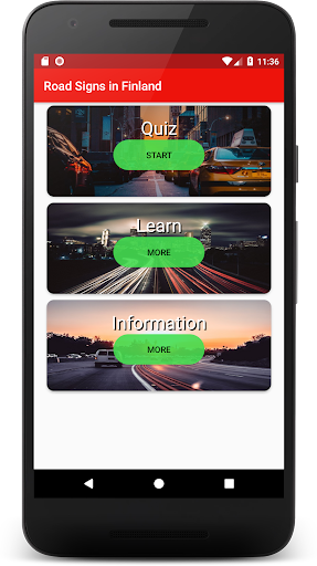 Android application Road Signs in Finland screenshort